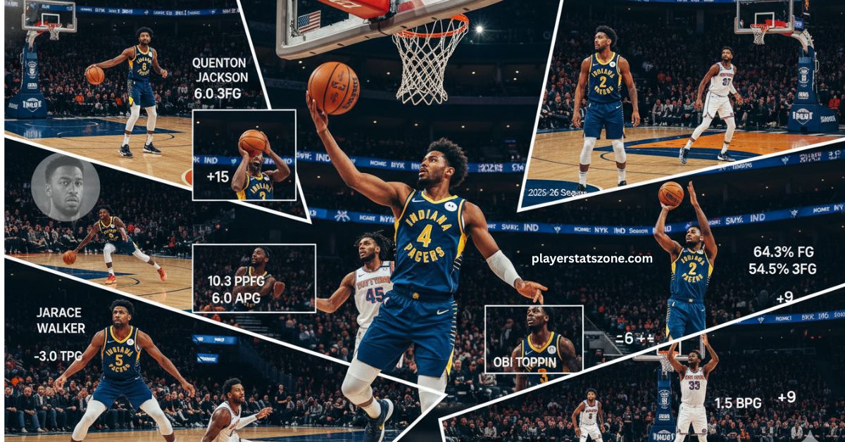 pacers vs knicks match player stats
