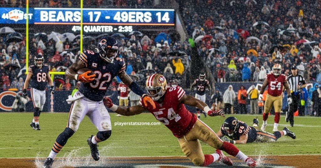 chicago bears vs 49ers match player stats