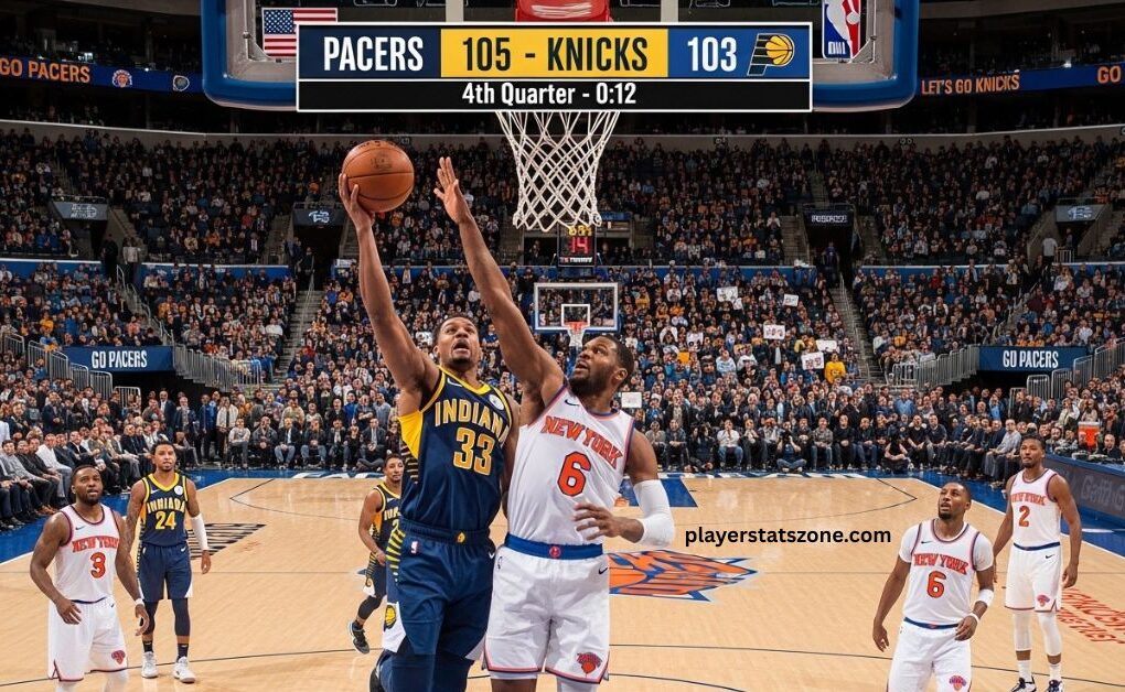 pacers vs knicks match player stats