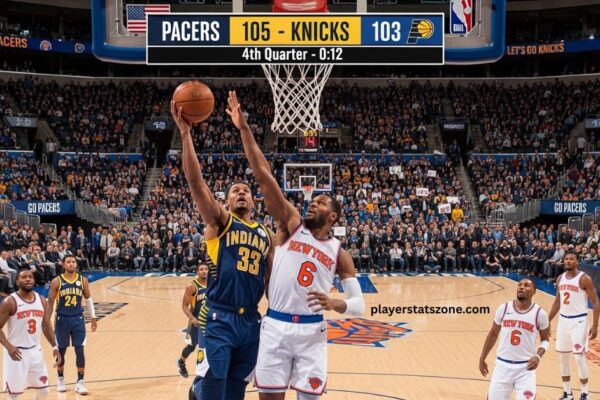 pacers vs knicks match player stats