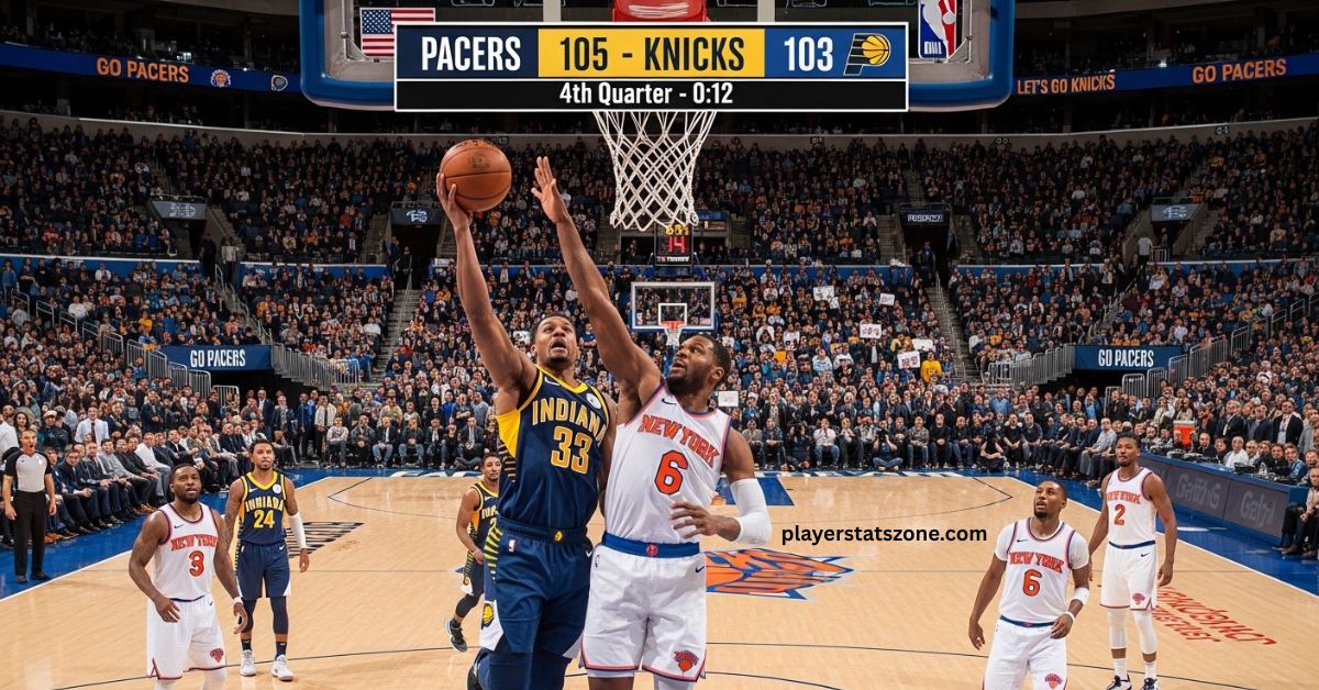 pacers vs knicks match player stats