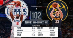 clippers vs denver nuggets match player stats