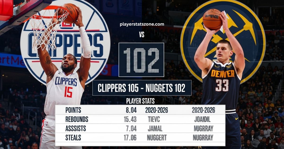 clippers vs denver nuggets match player stats