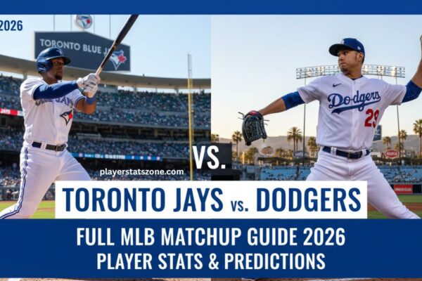 toronto blue jays vs dodgers match player stats