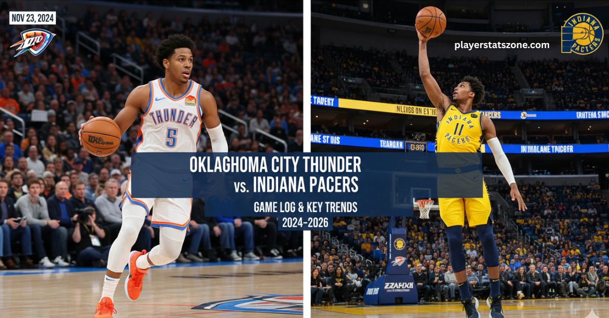 oklahoma city thunder vs indiana pacers match player stats