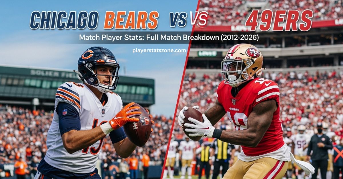 chicago bears vs 49ers match player stats