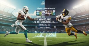 miami dolphins vs pittsburgh steelers match player stats