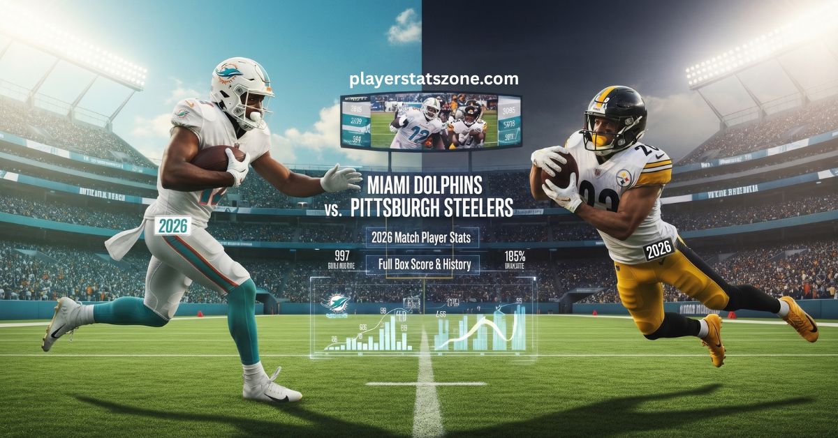 miami dolphins vs pittsburgh steelers match player stats