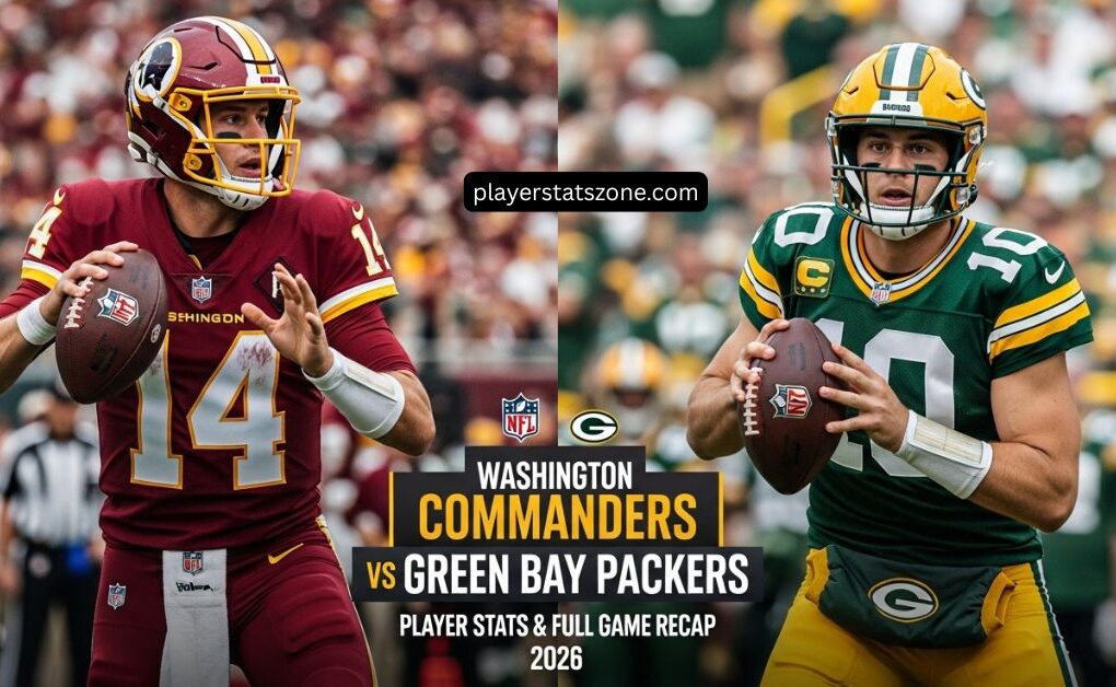 washington commanders vs green bay packers match player stats