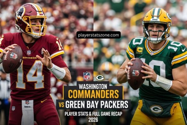 washington commanders vs green bay packers match player stats