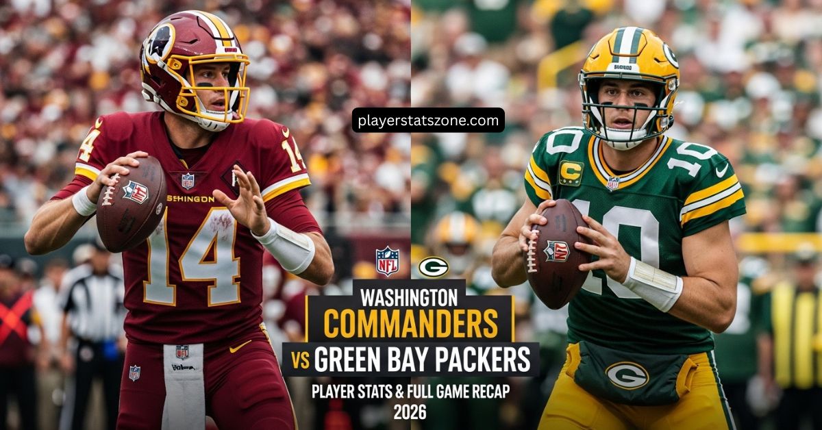 washington commanders vs green bay packers match player stats