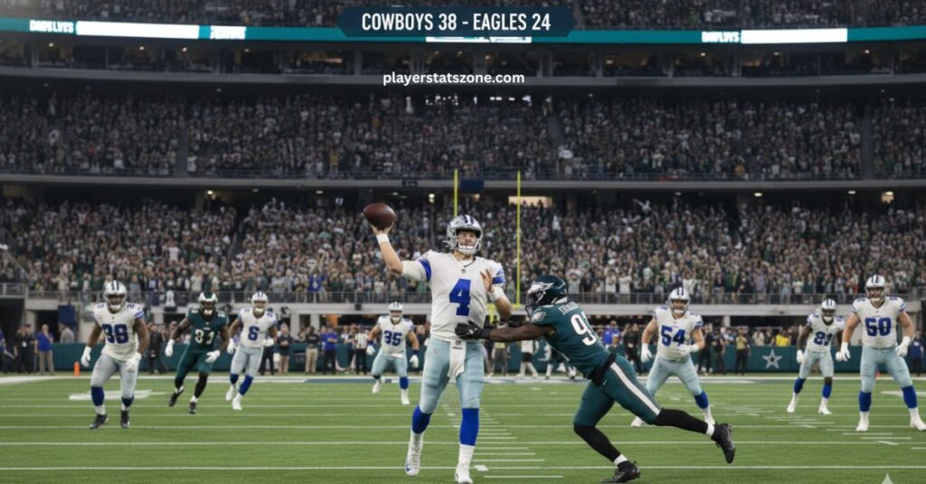 dallas cowboys vs philadelphia eagles match player stats