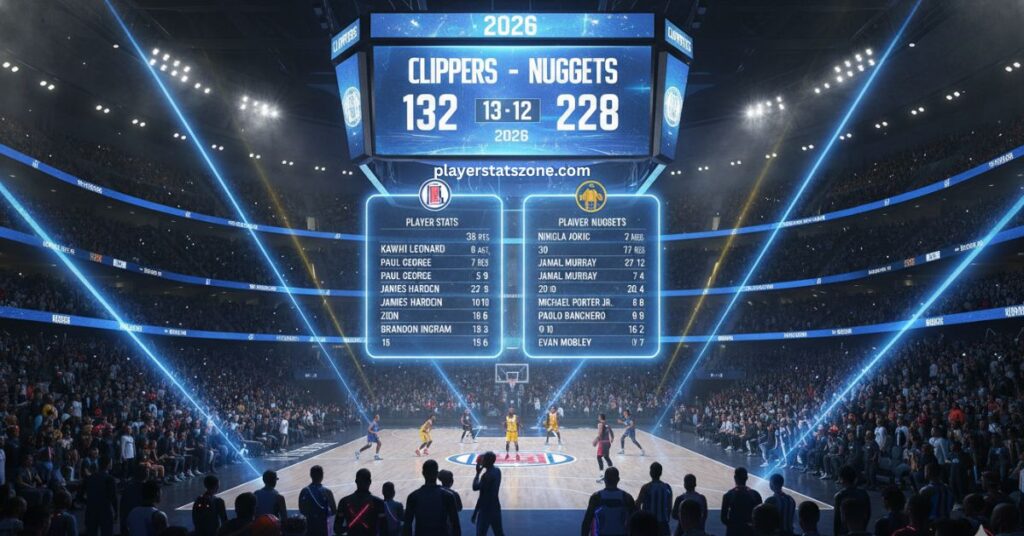 clippers vs denver nuggets match player stats