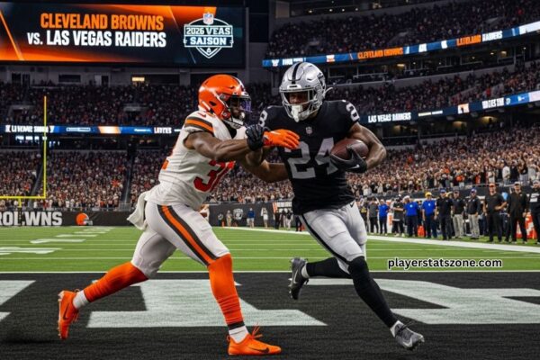 cleveland browns vs las vegas raiders match player stats