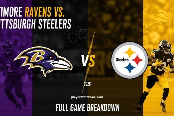 baltimore ravens vs pittsburgh steelers match player stats