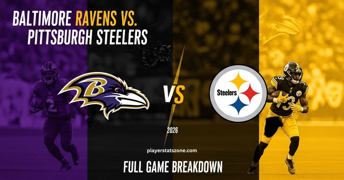 baltimore ravens vs pittsburgh steelers match player stats