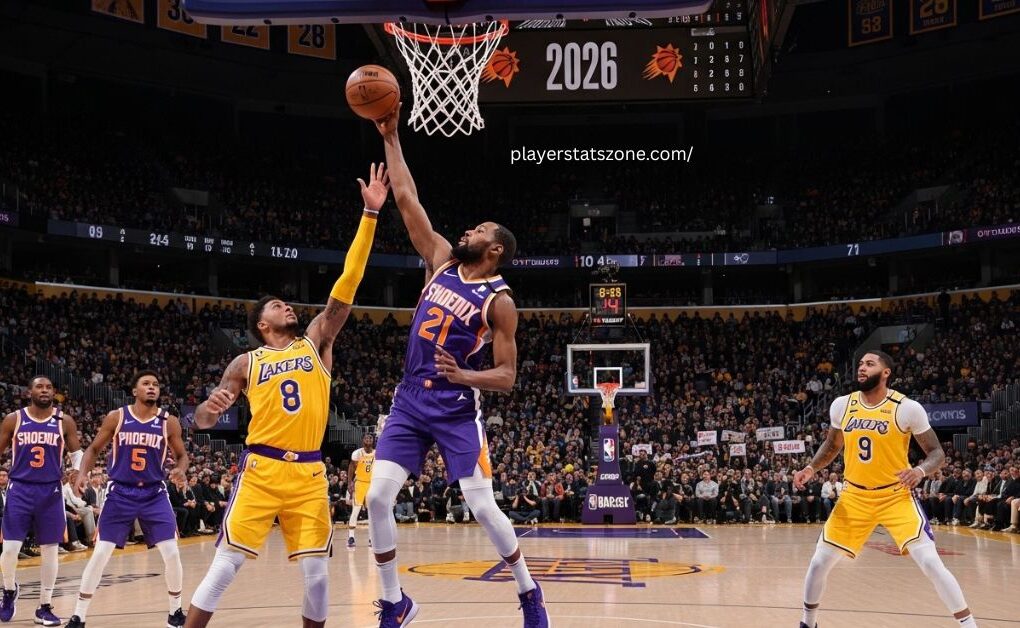 phoenix suns vs lakers match player stats