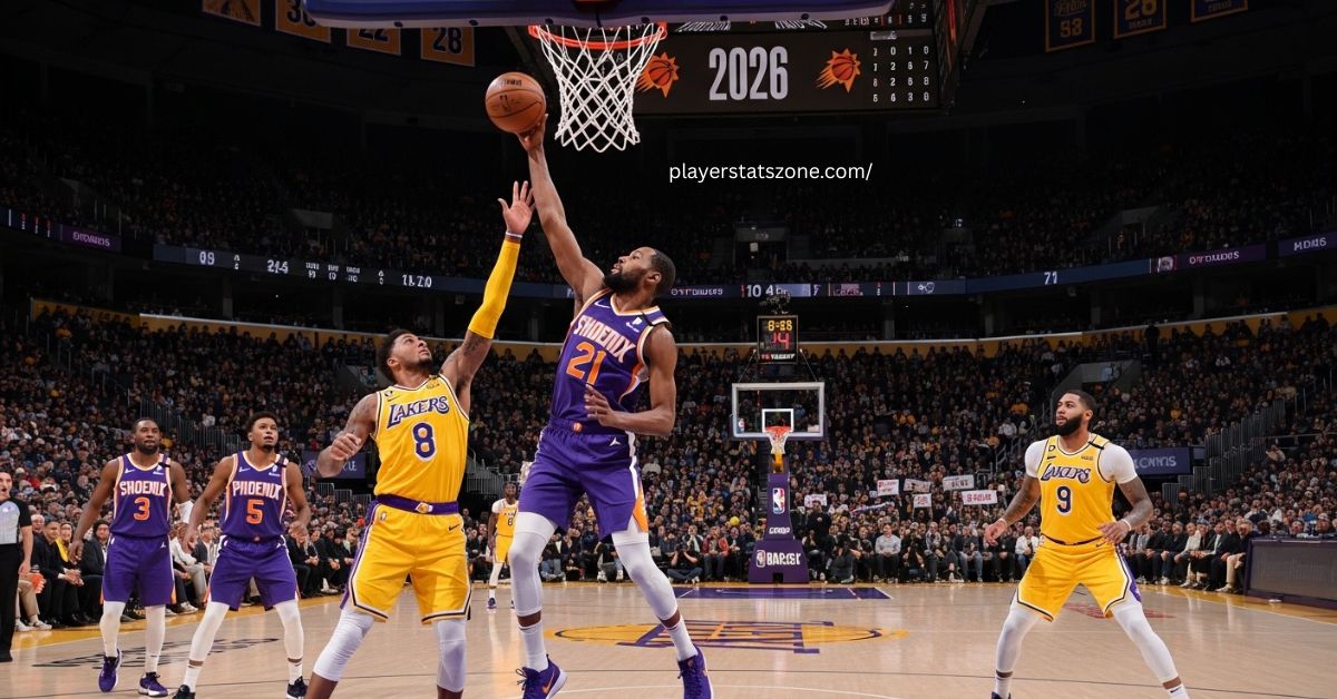 phoenix suns vs lakers match player stats
